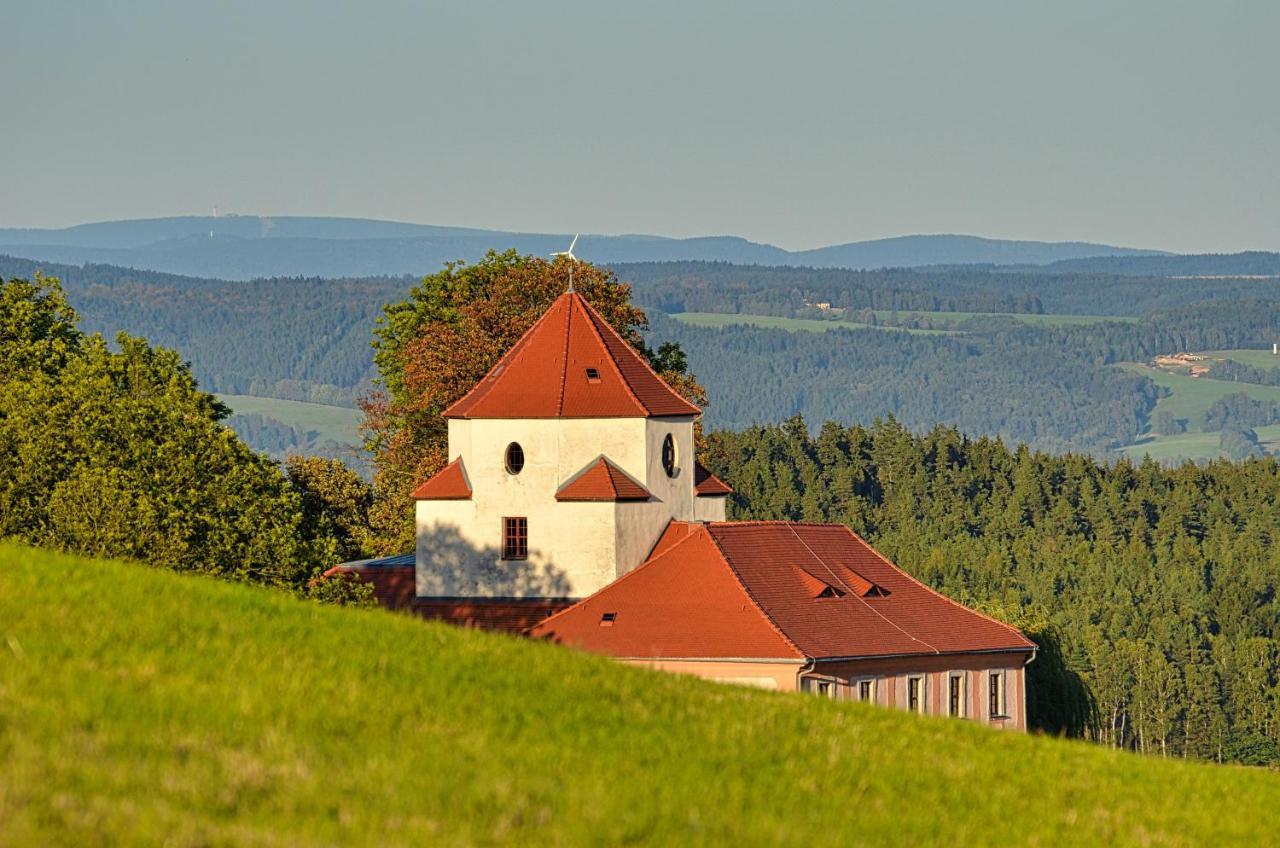 Hotel Garni Schloss Schoenberg Bad Brambach Eksteriør billede