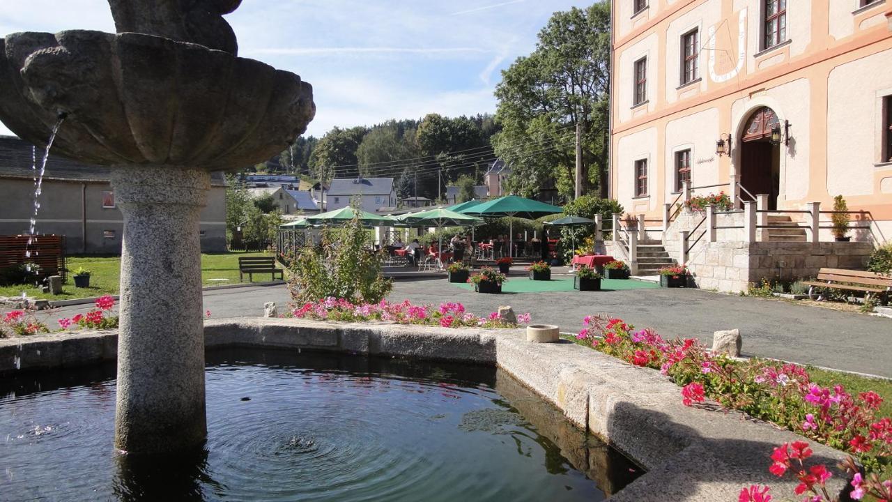 Hotel Garni Schloss Schoenberg Bad Brambach Eksteriør billede