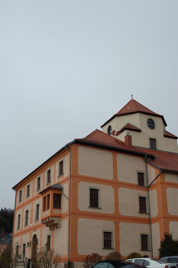 Hotel Garni Schloss Schoenberg Bad Brambach Eksteriør billede