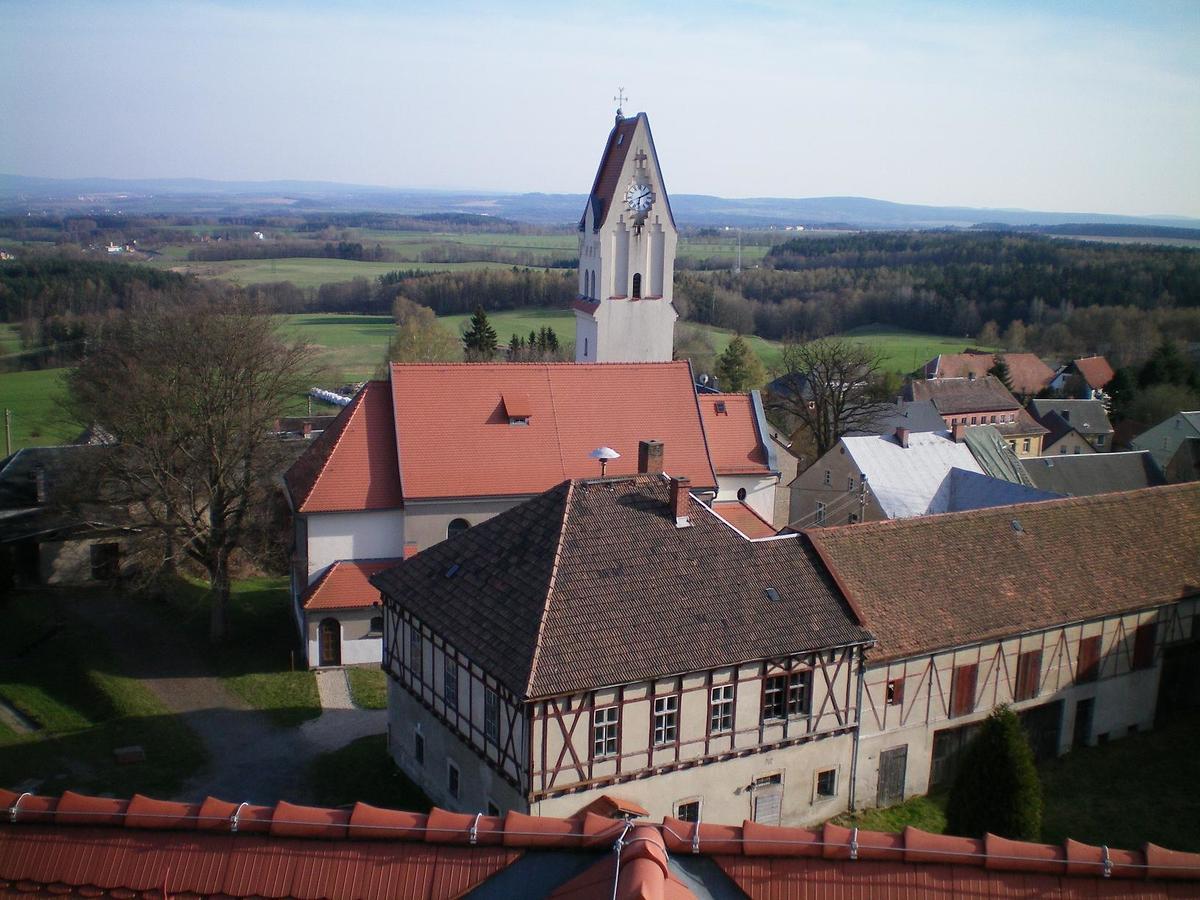 Hotel Garni Schloss Schoenberg Bad Brambach Eksteriør billede