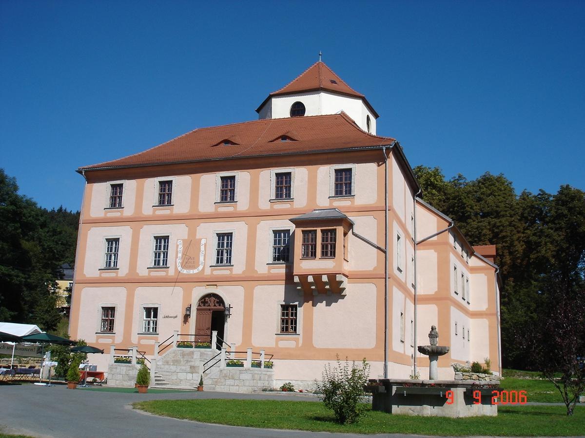 Hotel Garni Schloss Schoenberg Bad Brambach Eksteriør billede