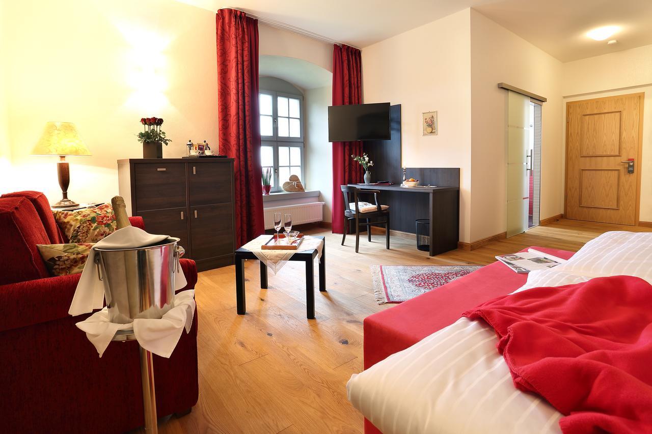 Hotel Garni Schloss Schoenberg Bad Brambach Eksteriør billede