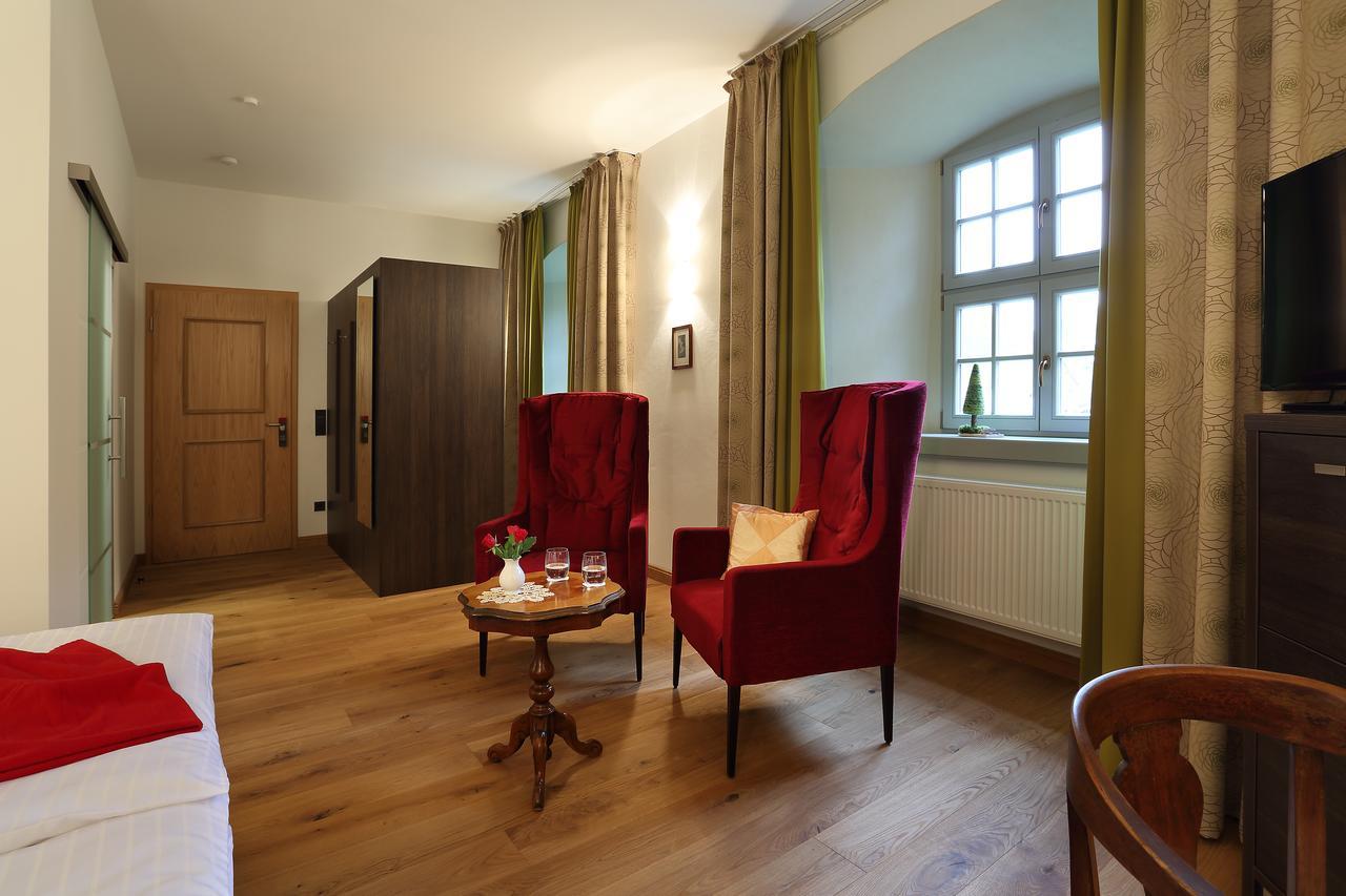 Hotel Garni Schloss Schoenberg Bad Brambach Eksteriør billede