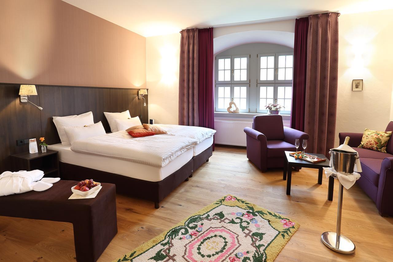 Hotel Garni Schloss Schoenberg Bad Brambach Eksteriør billede